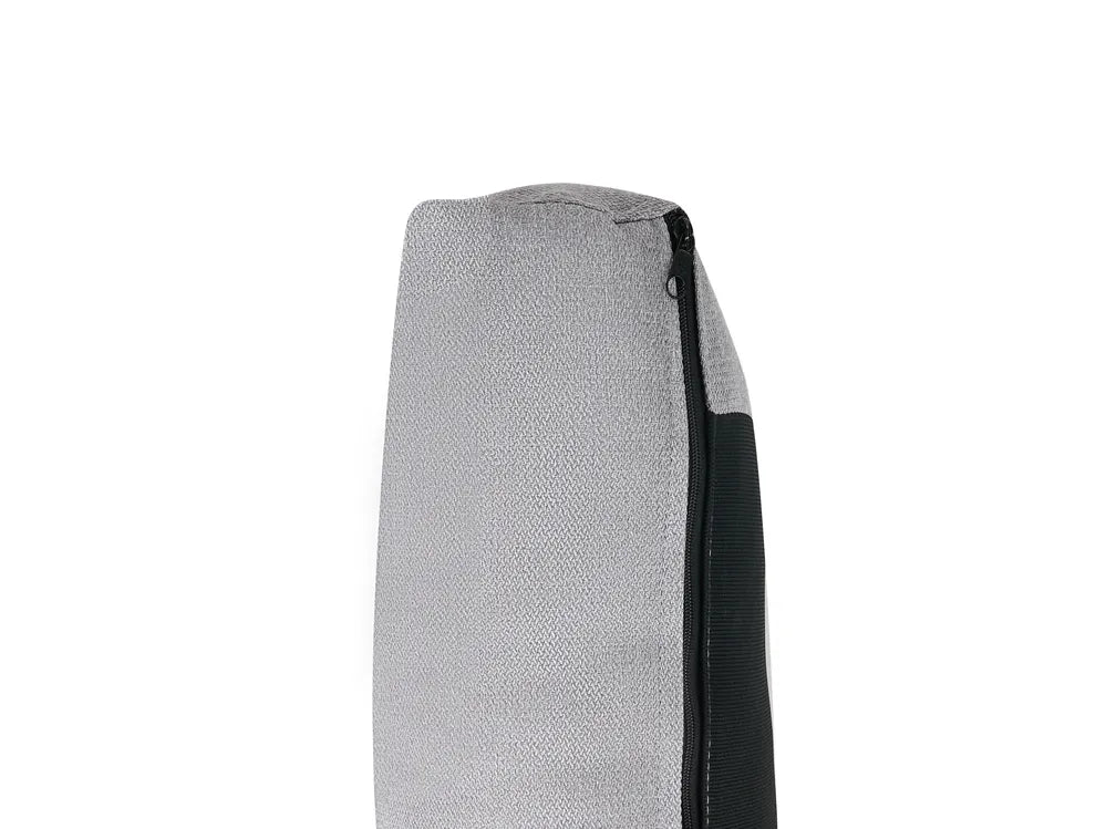 Corner Sofa Bed 4 Seater Fabric Light Grey with Storage Right Hand Skiatook