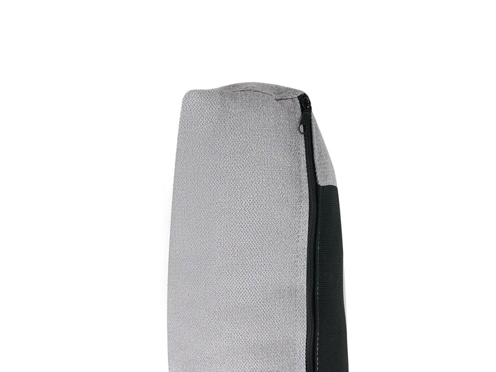 Corner Sofa Bed 4 Seater Fabric Light Grey with Storage Right Hand Skiatook