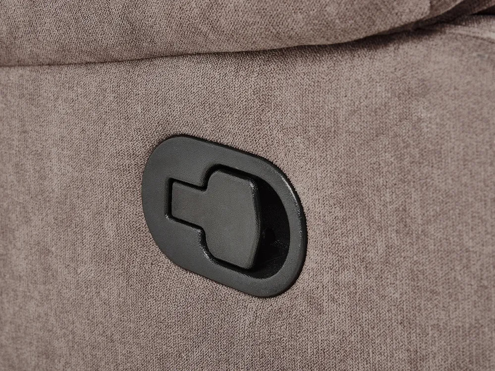 Manual Recliner Corner Sofa 5 Seater Fabric Taupe Left Hand Mailina