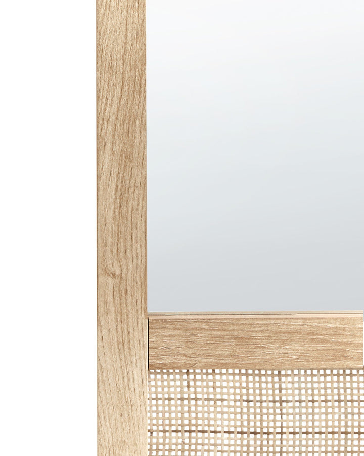 Rosell Wall Mirror Engineered Wood Light Brown