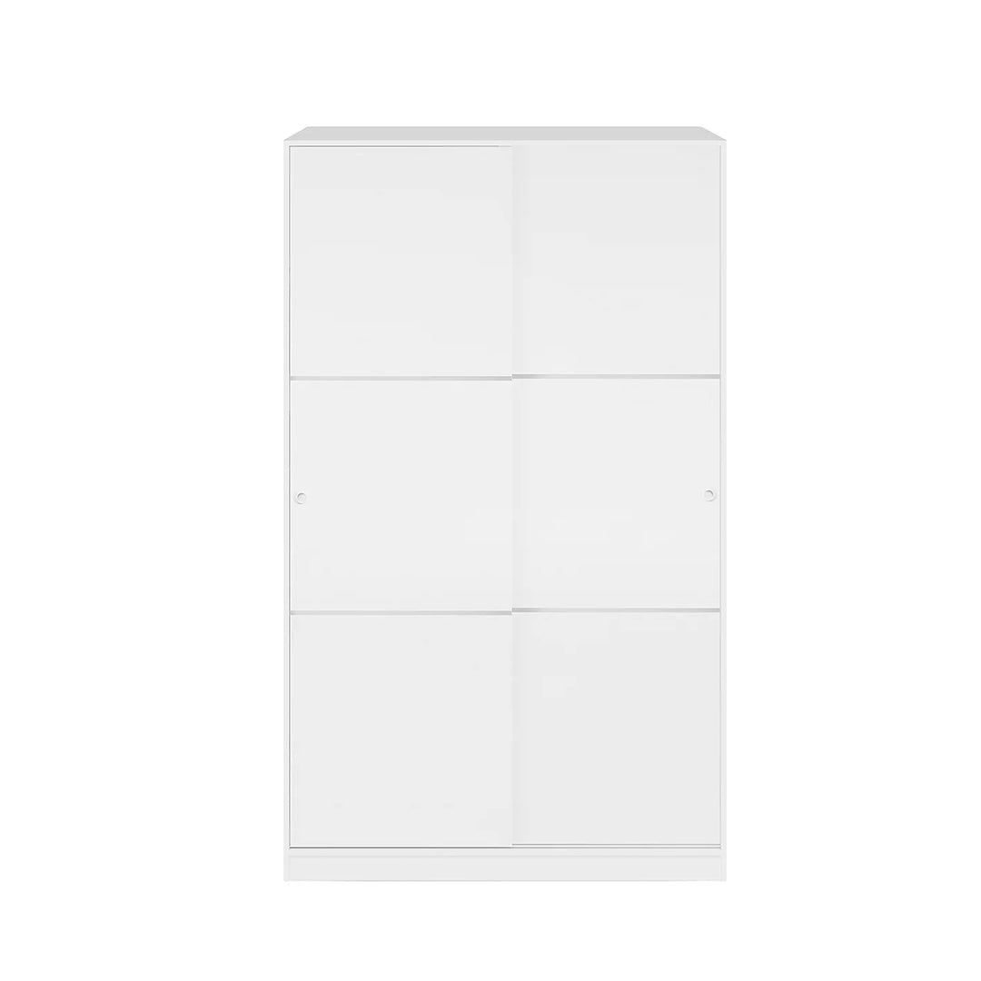Garrity Gloss White Sleek Door Sliding Wardrobe