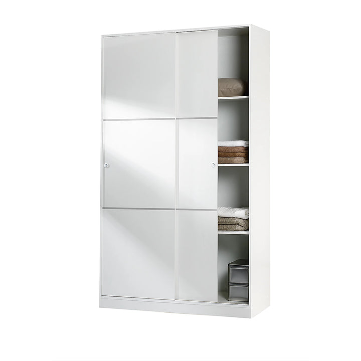 Garrity Gloss White Sleek Door Sliding Wardrobe