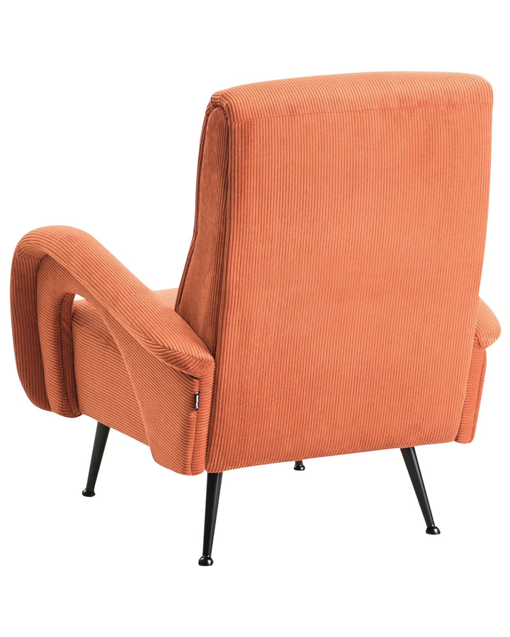 Armchair Corduroy Orange Bernell