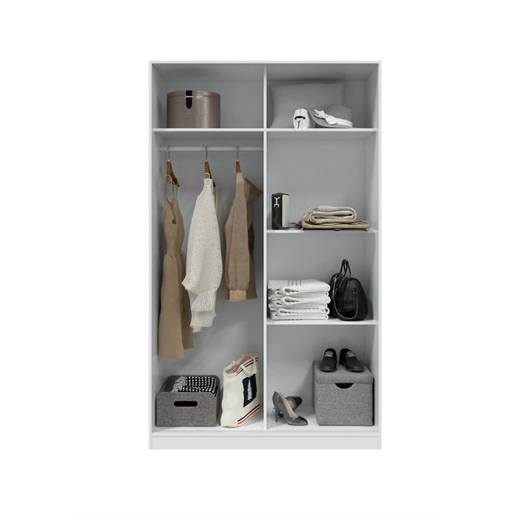 Garrity Gloss White Sleek Door Sliding Wardrobe