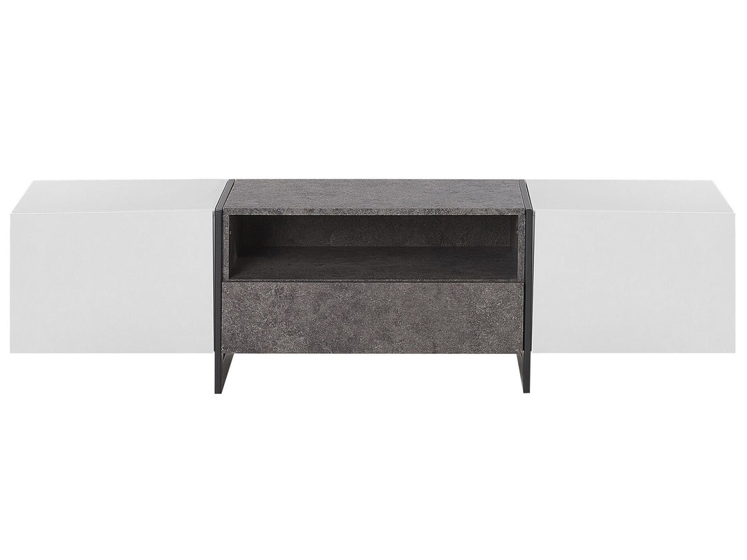 TV Stand LED Grey Concrete Effect Caelah