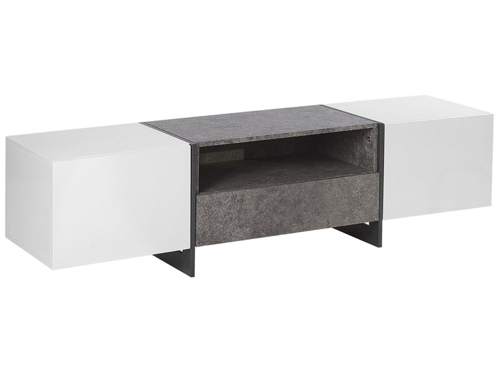 TV Stand LED Grey Concrete Effect Caelah
