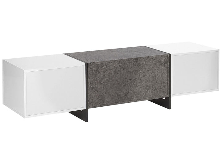 TV Stand LED Grey Concrete Effect Caelah