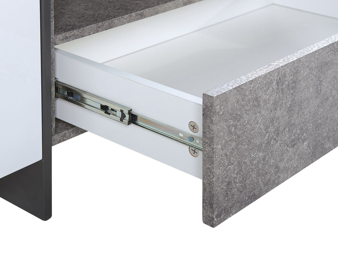 TV Stand LED Grey Concrete Effect Caelah