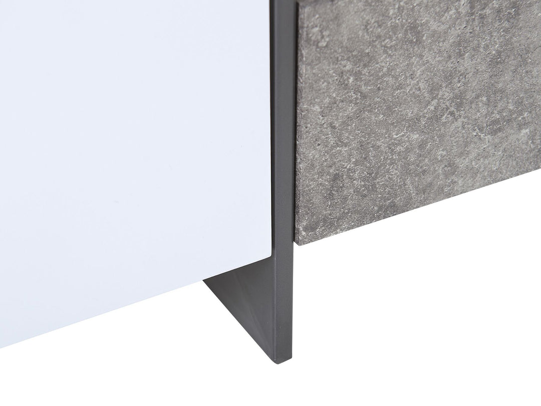 TV Stand LED Grey Concrete Effect Caelah