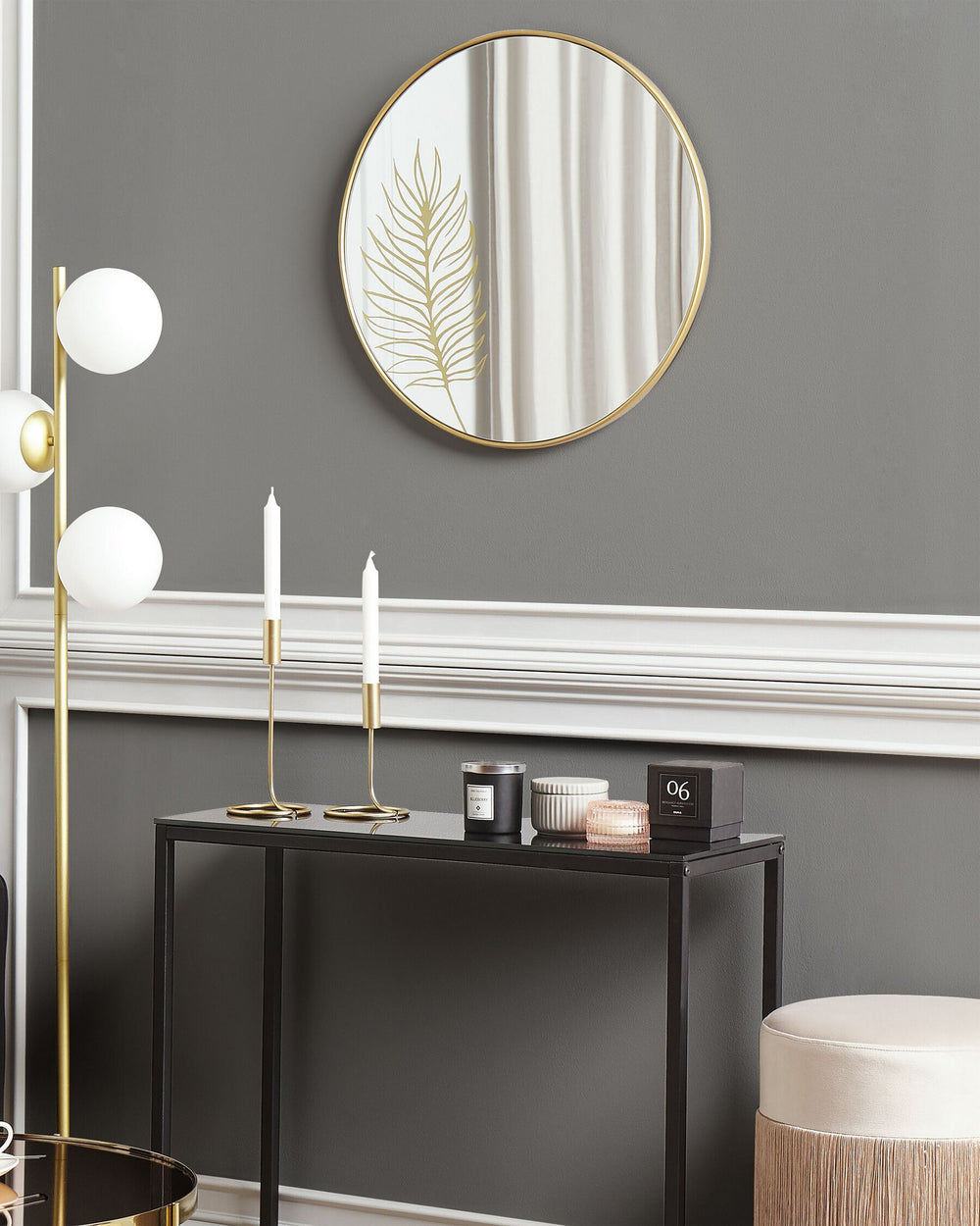 Sauvie Wall Mirror Gold