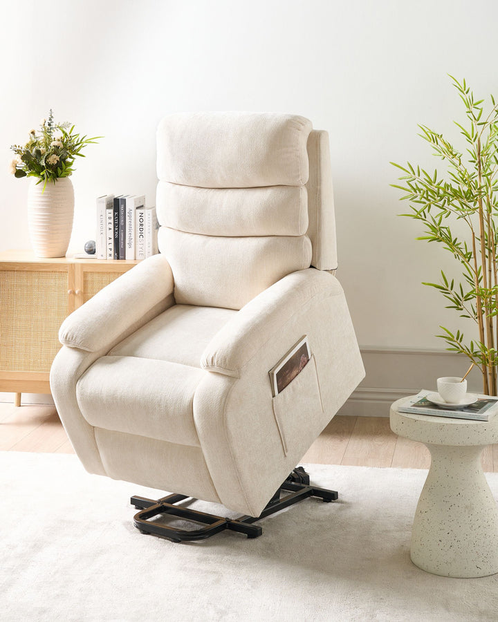 Rise Armchair Fabric Light Beige