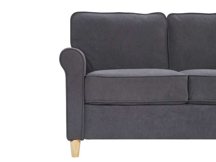 Ronneby 2 Seater Velvet Sofa Grey