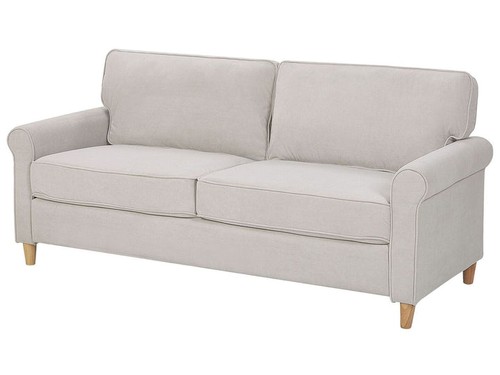 Ronneby 3 Seater Velvet Sofa Beige