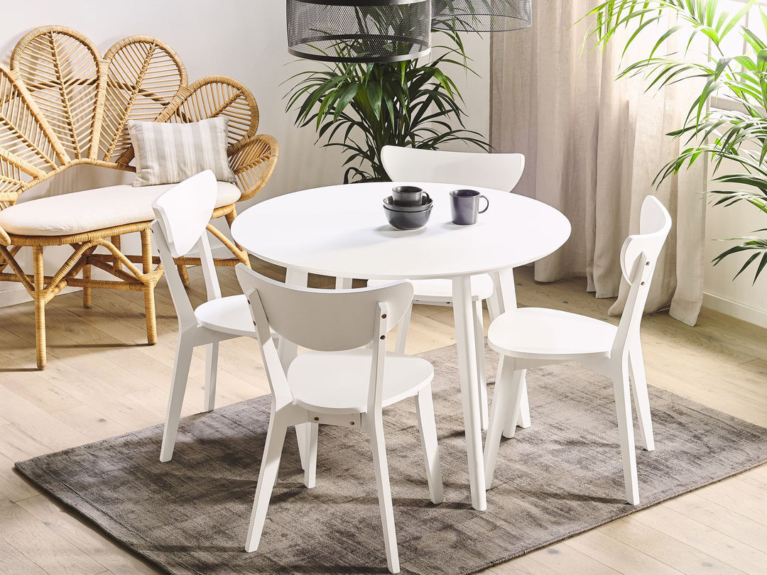 Roxby Dining Table ⌀ 100 cm White