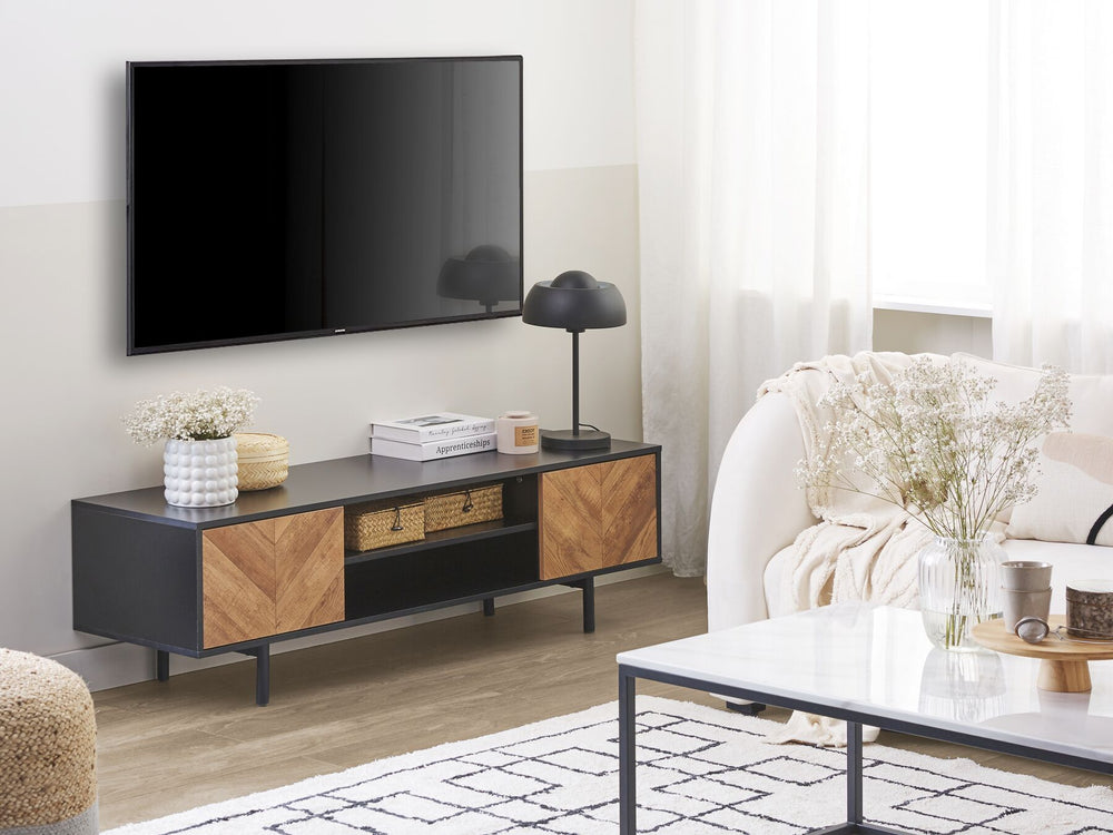 TV Stand Brown/ Black Salina