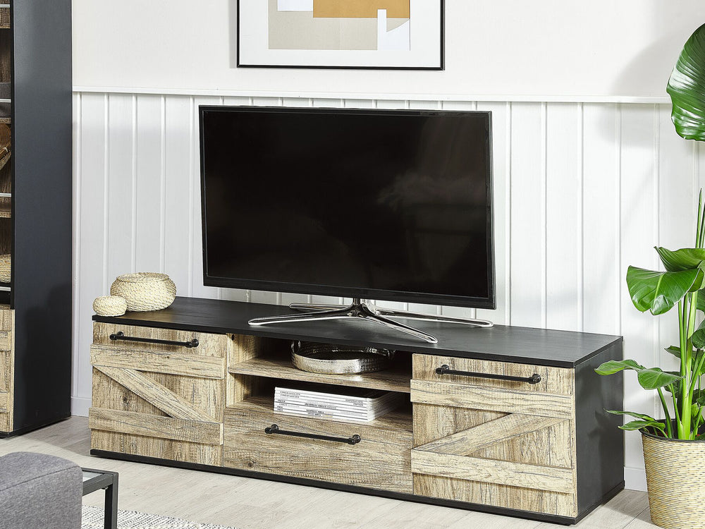 TV Stand Brown/ Black SALTER
