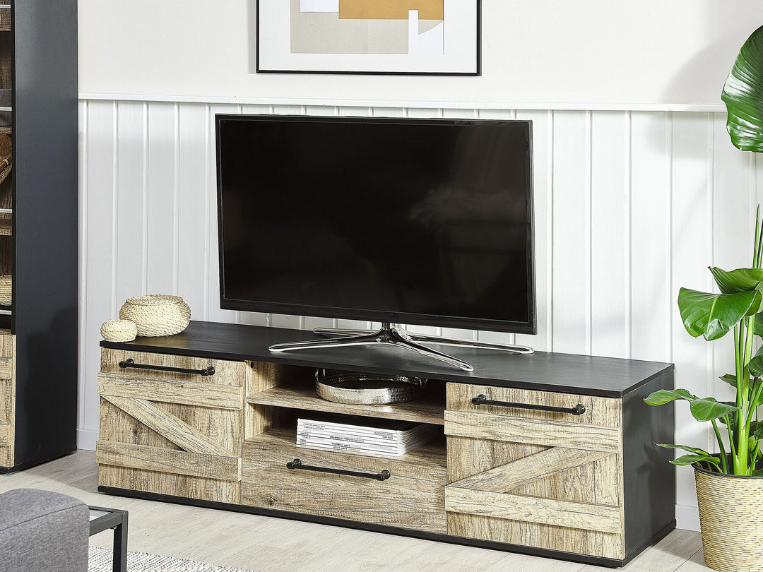 TV Stand Brown/ Black SALTER