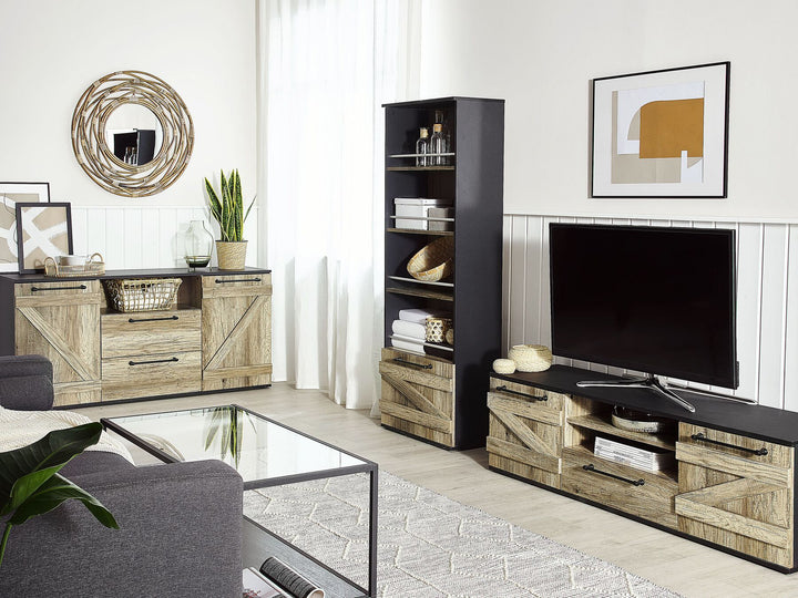 TV Stand Brown/ Black Rozier
