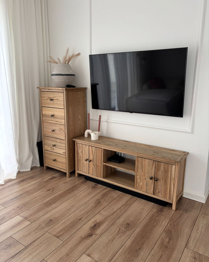 TV Stand Wood Brown Aillie