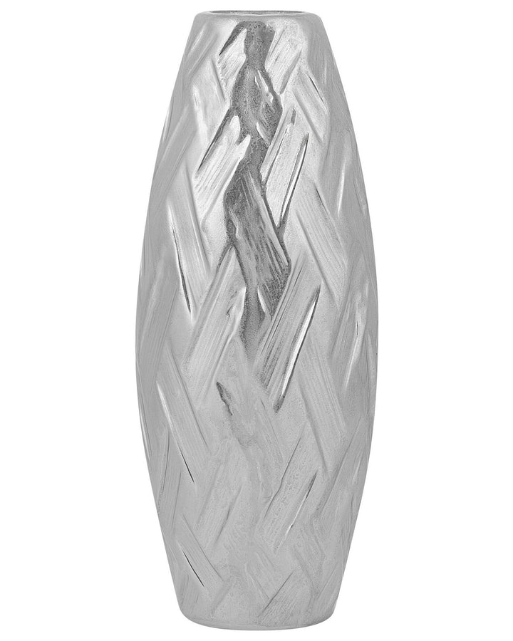 Arpad Decorative Vase Stoneware 33 cm Silver