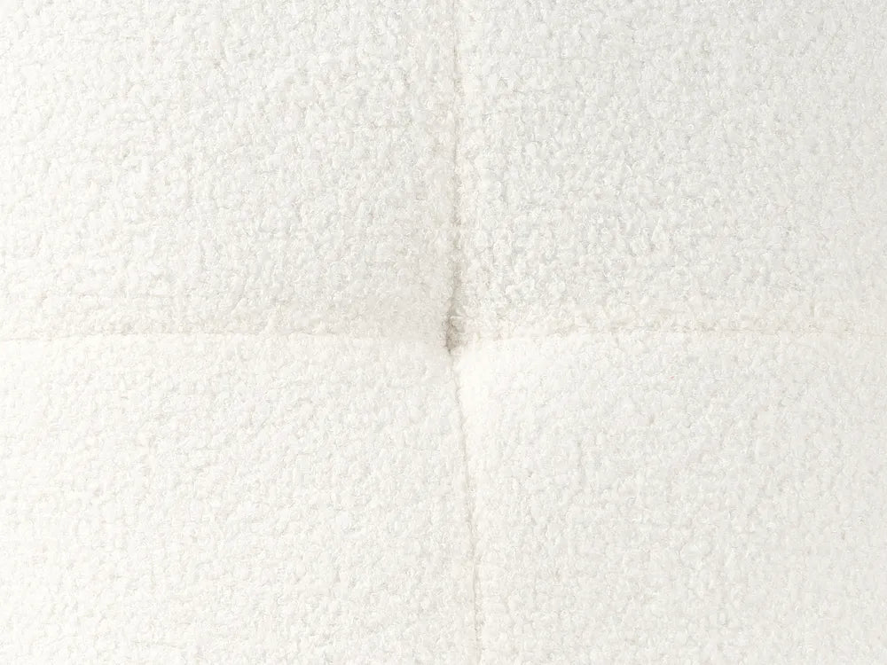 Sofa Bed 3 Seater Boucle Off-White with Storage Right Hand Arwilla