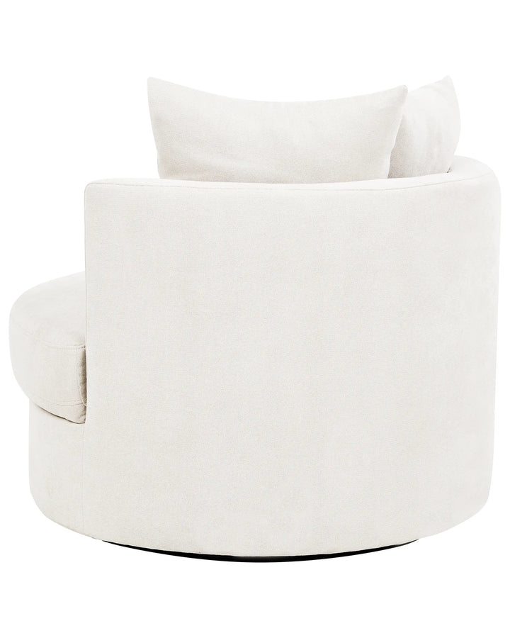Dalby Swivel Armchair Fabric Light Beige