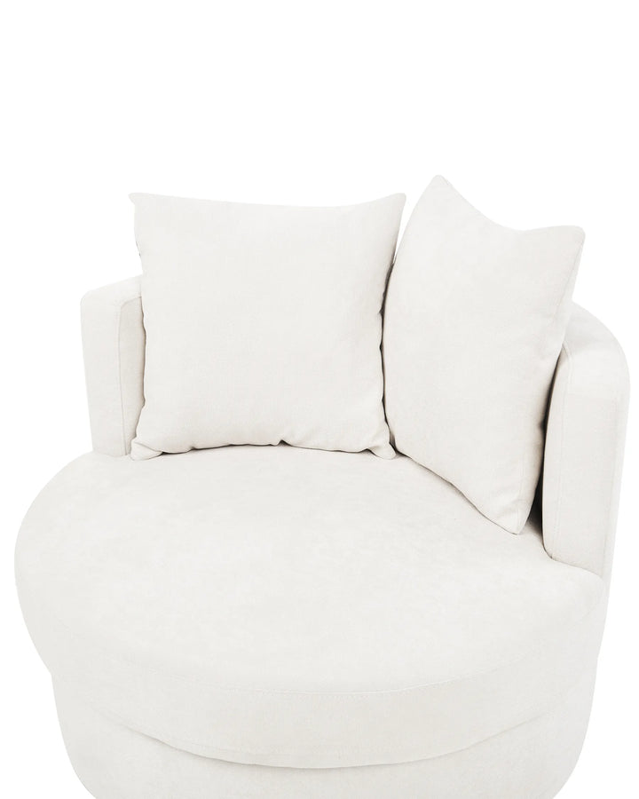 Dalby Swivel Armchair Fabric Light Beige