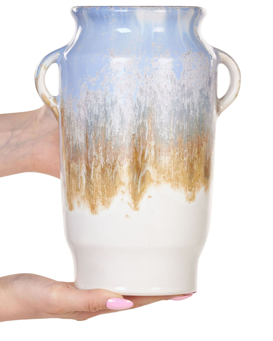 Gerrha Flower Vase Stoneware 25 cm Light Blue