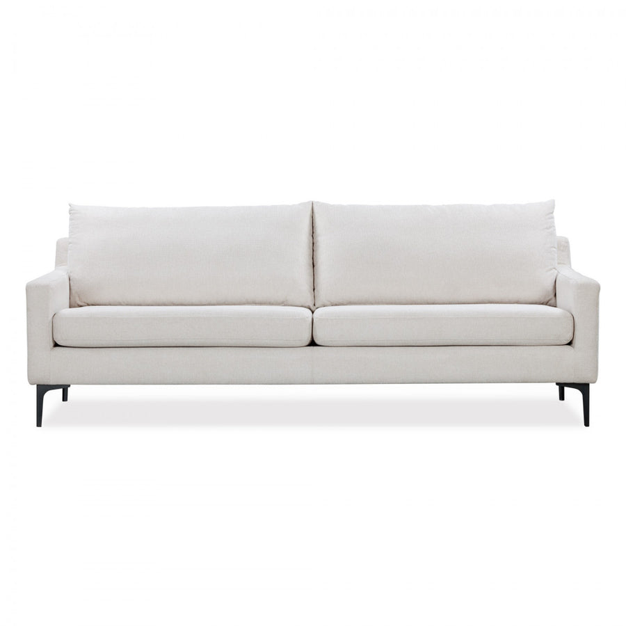 Light gray sofa on a white background