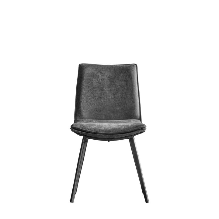 Grey Leather Dining Chair Eringil