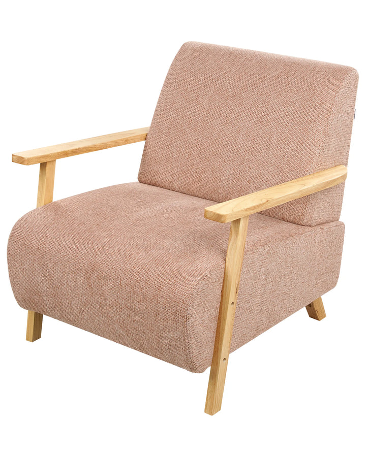 Armchair Fabric Pink Lotsee