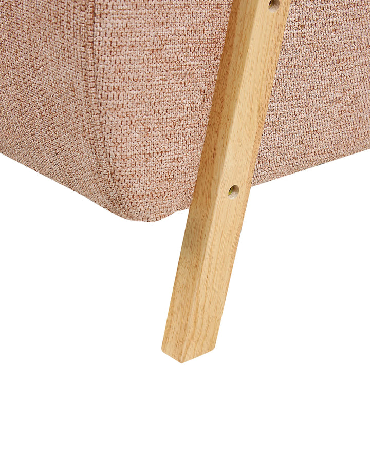 Armchair Fabric Pink Lotsee