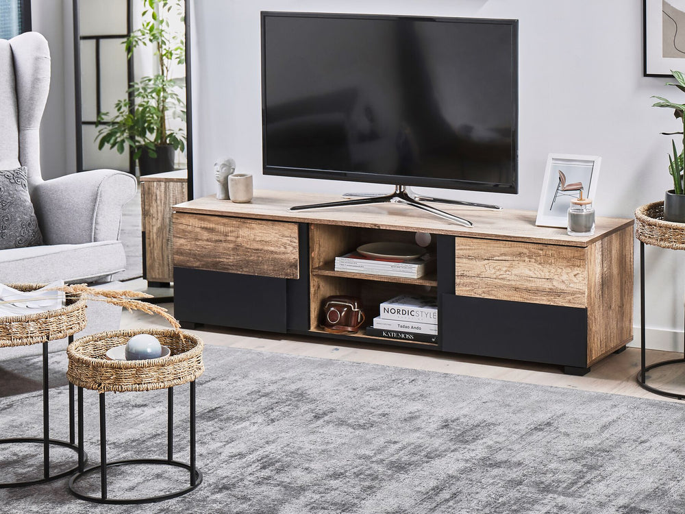 TV Stand Brown/ Black STERLING 