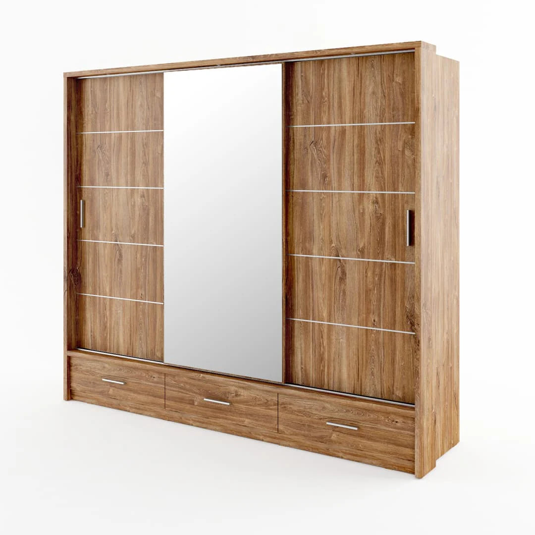 Arti AR-01 Sliding Door Wardrobe 250cm With LED Lights