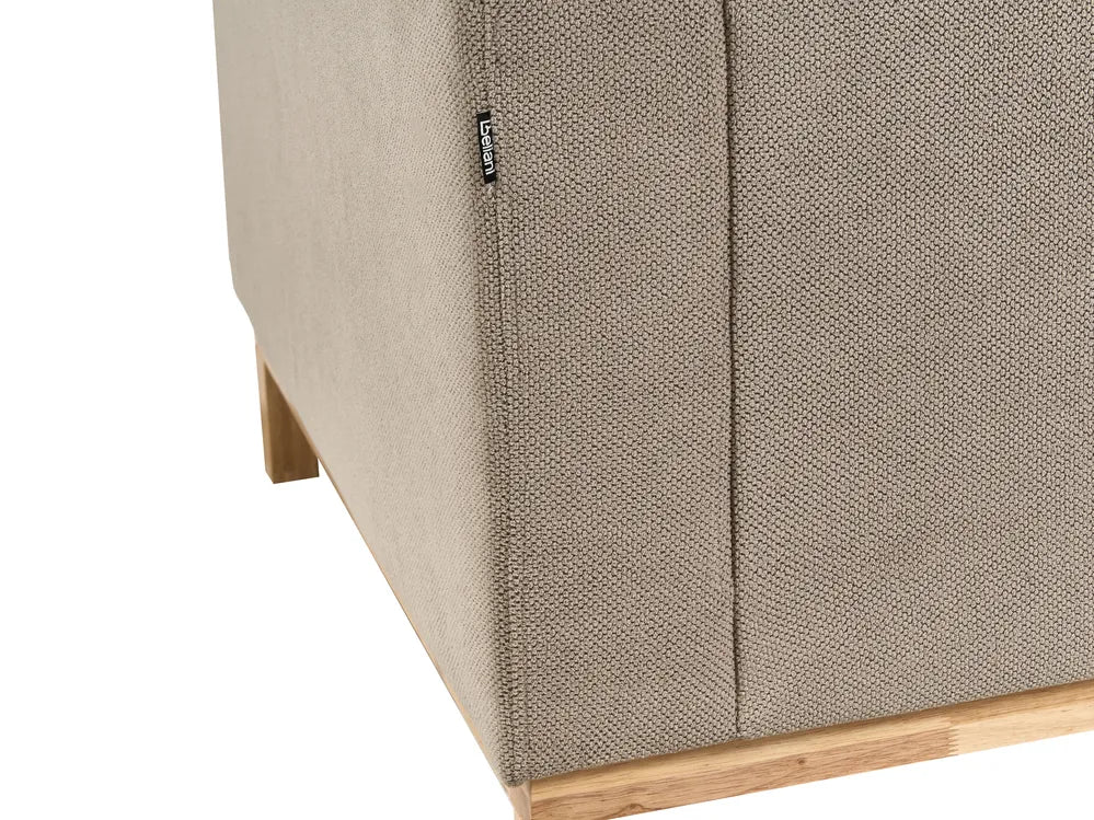 Corner Sofa 4 Seater Fabric Taupe Left Hand Seybert