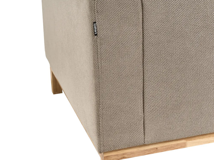 Corner Sofa 4 Seater Fabric Taupe Left Hand Seybert