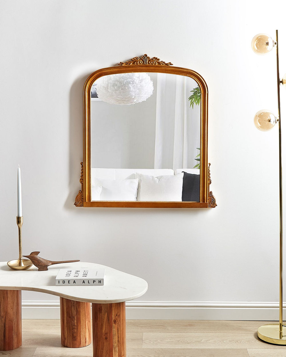 Sussey Wall Mirror Metal Gold