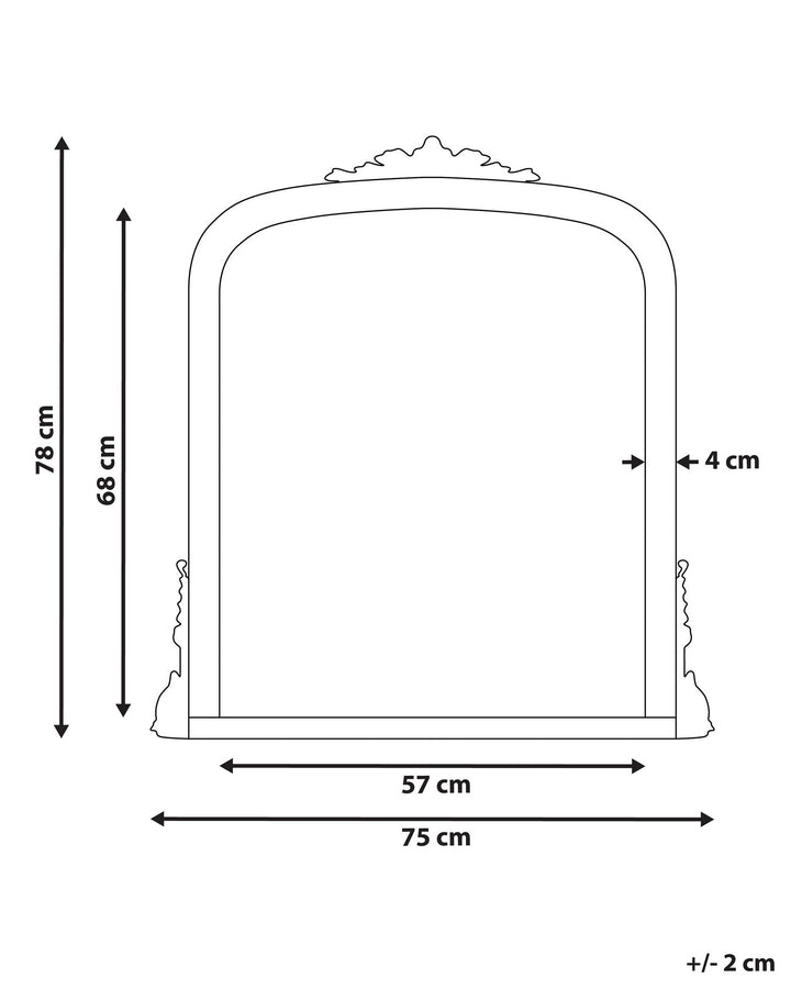 Sussey Wall Mirror Metal Gold