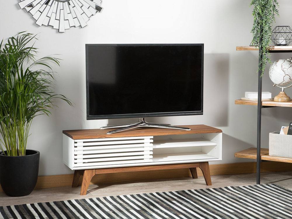TV Stand TOLEDO II Brown/ White