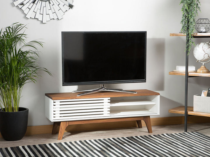 TV Stand TOLEDO II Brown/ White