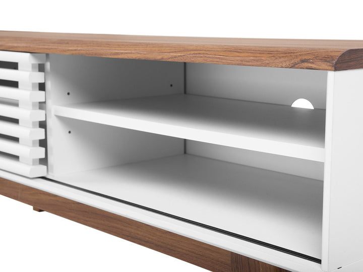 TV Stand Brown/ White Ibarra
