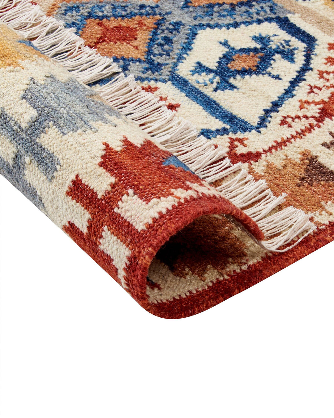 Vanashen Wool Kilim Area Rug 160 x 230 cm Multicolour