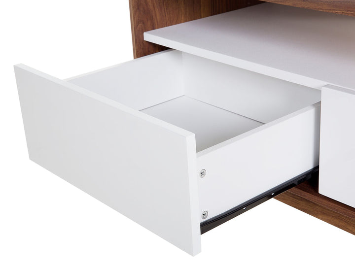 TV Stand Brown/ White SYRACUSE 