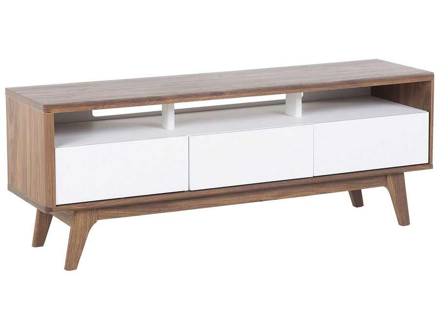 TV Stand Brown/ White SYRACUSE 