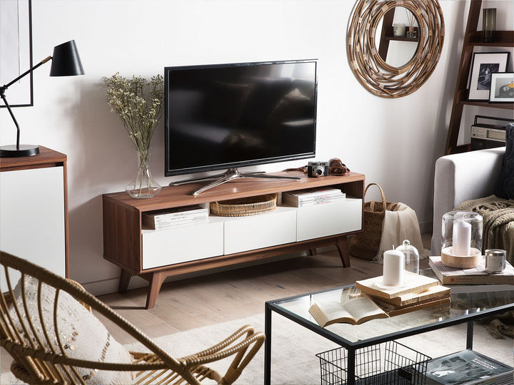TV Stand Brown/ White Colima