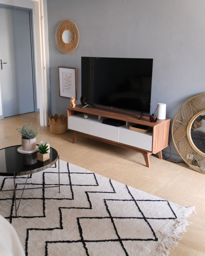 TV Stand Brown/ White Colima