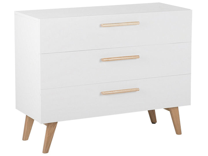 Salem 3 Drawer Chest White