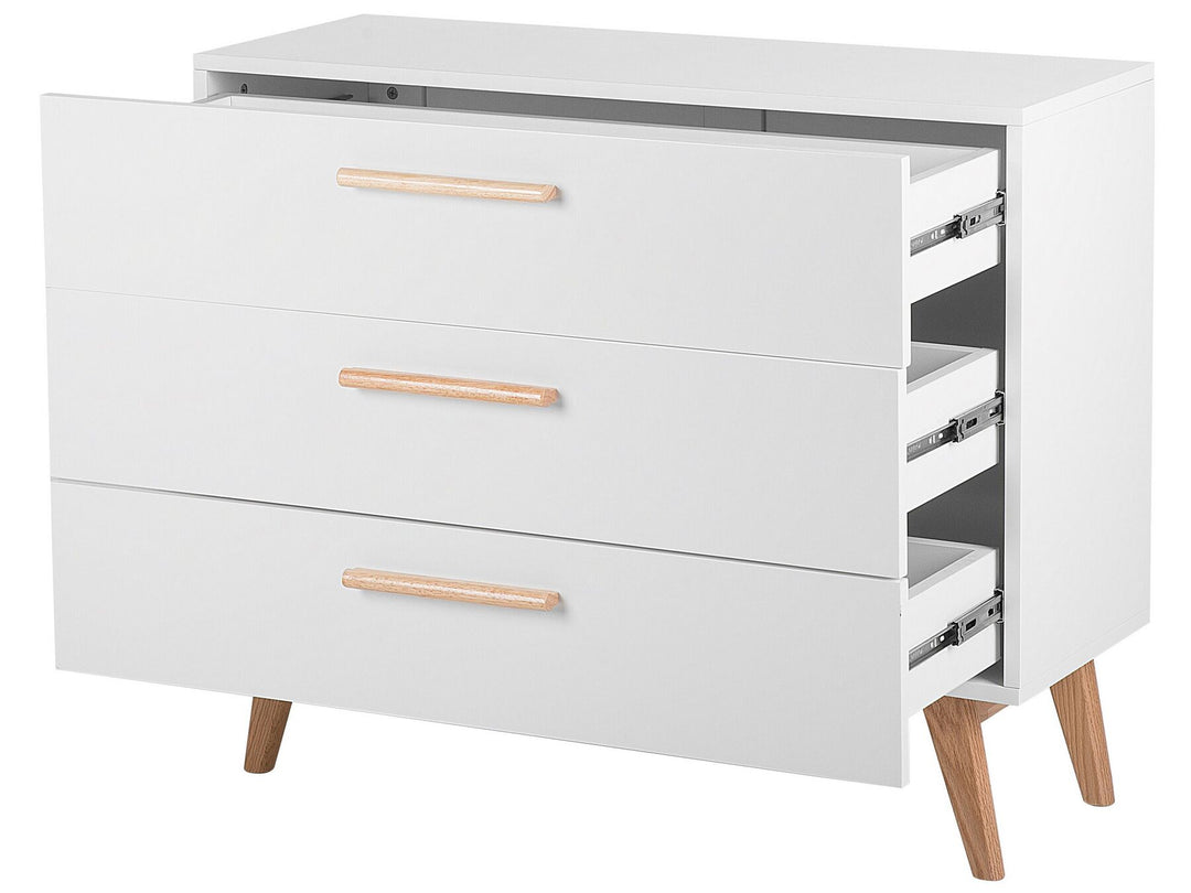 Adams 3 Drawer Chest White