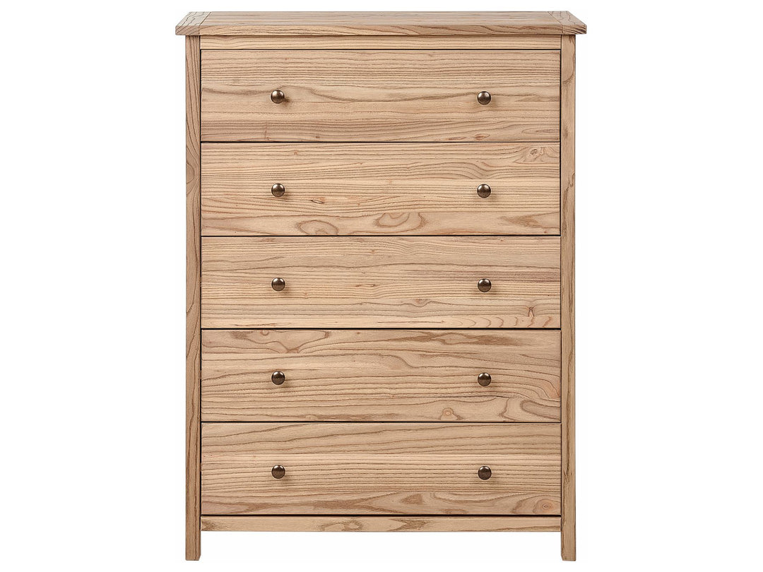 Gia II 5 Drawer Chest 85 cm Light Wood