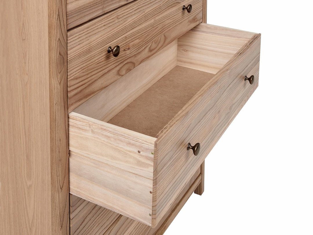 Gia II 5 Drawer Chest 85 cm Light Wood